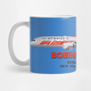 Boeing B787-9 - Etihad Airways "2019 Abu Dhabi Grand Prix" Mug